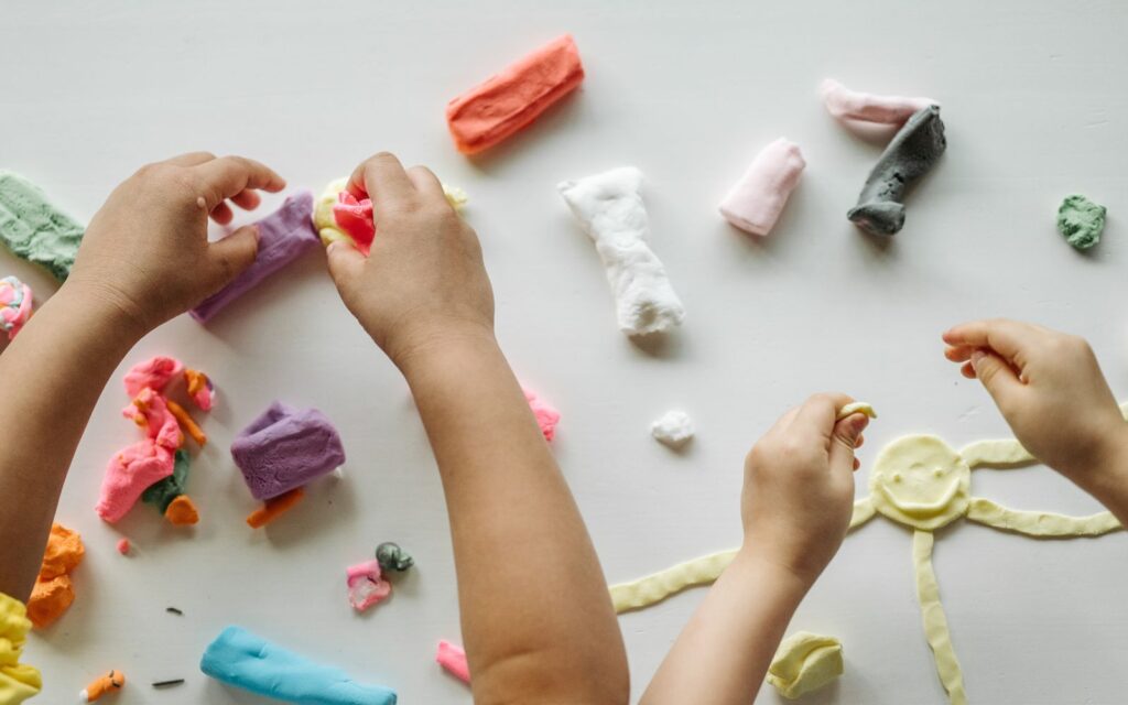 Therapeutic play with play doh